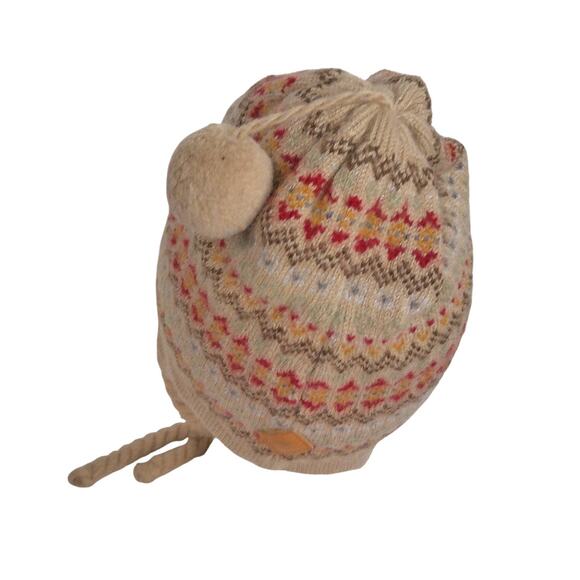 Merkley Headgear Wool Hat Knit Braided Tie Tassels One Size - Picture 7 of 9